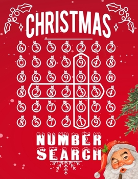 Paperback Christmas Number Search: Puzzle Book with 105 Christmas Themed Puzzles Book