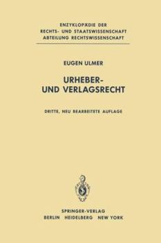 Paperback Urheber- Und Verlagsrecht [German] Book