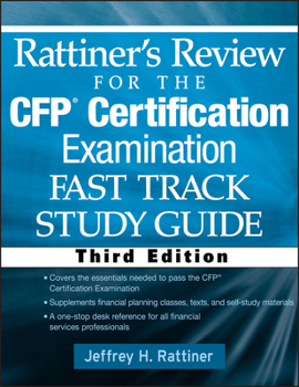 Paperback Rattiner's Review for the Cfp(r) Certification Examination, Fast Track, Study Guide Book