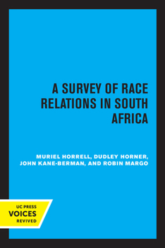 Paperback A Survey of Race Relations in South Africa 1972 Book