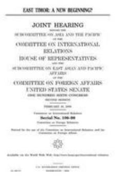 Paperback East Timor: a new beginning? Book