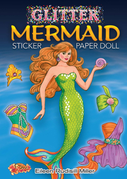 Paperback Glitter Mermaid Sticker Paper Doll Book