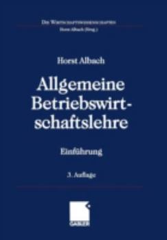 Paperback Allgemeine Betriebswirtschaftslehre: Einführung [German] Book