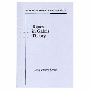 Paperback Topics in Galois Theory Book