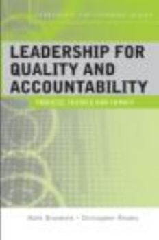 Paperback Leadership for Quality and Accountability in Education Book