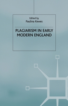 Paperback Plagiarism in Early Modern England Book