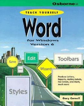 Paperback Teach Yourself Word for Windows 6 Book