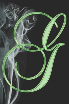 G Journal: A Monogram G Initial Capital Letter Notebook For Writing And Notes: Great Personalized Gift For All First, Middle, Or Last Names (Pink Gold Smoke Fire Swirl Print)