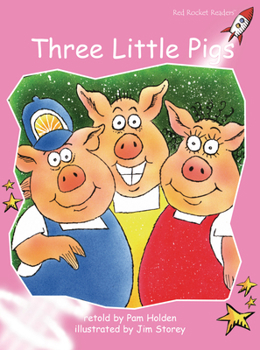 Paperback Three Little Pigs (Red Rocket ™ Readers Pre-Reading Level) Book