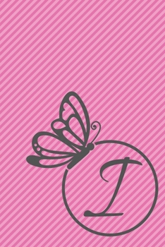 Paperback I: Initial I Monogram Notebook Journal Gift Circular Dolphin Mandala design Book