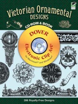 Paperback Victorian Ornamental Designs [With CDROM] Book