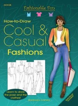 Hardcover How to Draw Cool & Casual Fashions [With Step-By-Step Instruction Guide/Blank Sketchbook] Book