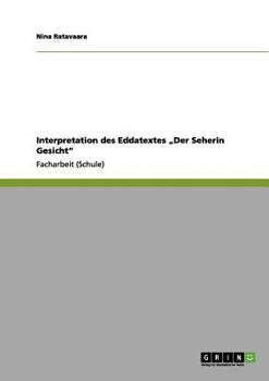 Paperback Interpretation des Eddatextes "Der Seherin Gesicht" [German] Book