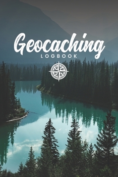 Geocaching Geocacher Geo Treasure Hunting Log Book Journal Notebook Diary - Blue Fjord: Scavenger Hunt Record with 110 Pages in 6” x 9” Inch