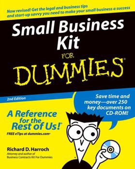 Paperback Small Business Kit for Dummies [With CDROM] Book