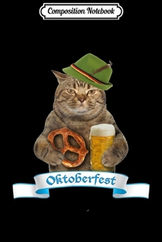 Paperback Composition Notebook: Oktoberfest 2019 Flag - Cat German Beer Journal/Notebook Blank Lined Ruled 6x9 100 Pages Book