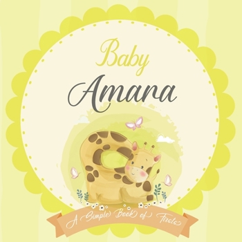 Paperback Baby Amara A Simple Book of Firsts: A Baby Book and the Perfect Keepsake Gift for All Your Precious First Year Memories and Milestones Book