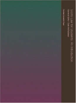 Paperback Scots Law for Students: An Introduction Book