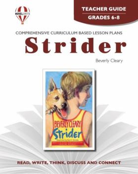 Paperback Strider - Teacher Guide by Novel Units Book