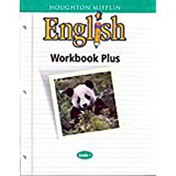 Paperback Houghton Mifflin English: Workbook Plus Blackline Masters Grade 1 Book