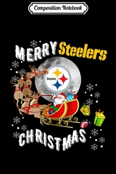 Composition Notebook: Merry Christmas Santa Claus Football Pittsburgh-Sler  Journal/Notebook Blank Lined Ruled 6x9 100 Pages