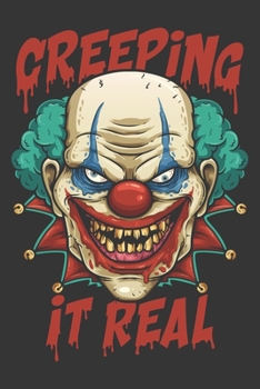 2020 Week To View Dated Planner Diary: 6x9 Inches Paperback Creeping It Real Creepy Scary Clown