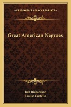 Paperback Great American Negroes Book