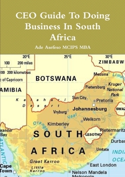 Paperback CEO Guide To Doing Business In South Africa Book