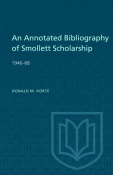 Paperback An Annotated Bibliography of Smollett Scholarship 1946-68 Book