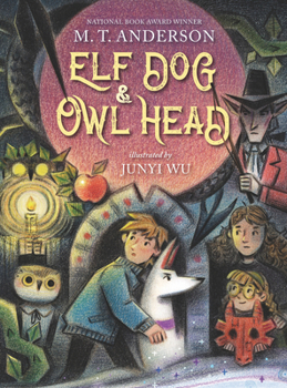 Hardcover Elf Dog and Owl Head Book