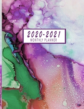 Paperback 2020-2021 Monthly Planner: 2 Year Monthly Calendar 2020-2021 - 24 Months Agenda Planner with Federal Holidays - Jan 2020 - Dec 2021 Monthly Plann Book