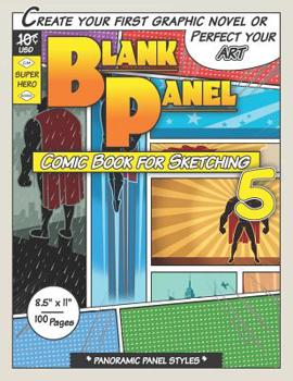 Paperback Blank Panel Comic Book for Sketching: Panoramic Comic Maker Book