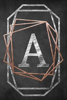 Chalkboard Foiling Minimalist Letter Notebook - A: A personalized monogram notebook just for you!
