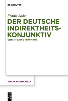 Hardcover Der deutsche Indirektheitskonjunktiv [German] Book