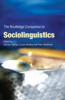 Paperback The Routledge Companion to Sociolinguistics Book