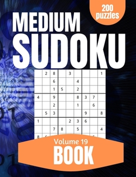Paperback Medium Sudoku Book: Large Print Number Search Book for Adults and Seniors to Keep Your Mind Young and Nimble Vol 19 [Large Print] Book