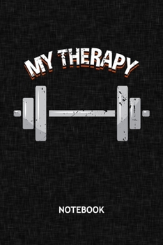 Paperback My Therapy: Fitness Therapist NOTEBOOK Grid-lined 6x9 - Fitness Journal A5 Gridded - Fitness Athlete Planner Sports Therapist 120 Book