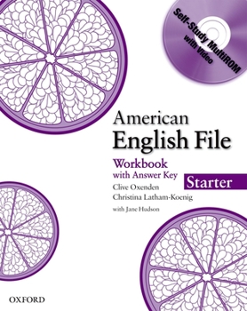 Paperback American English File Starter Workbook with Multirom Book