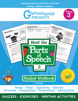 Paperback The Parts of Speech Workbook, Grade 3 Book