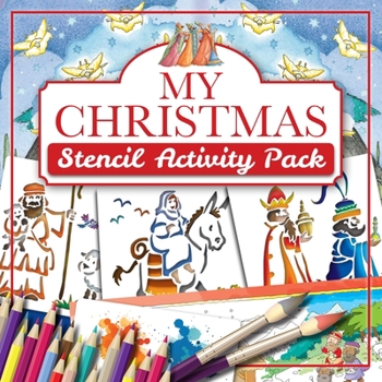 Paperback My Christmas Stencil Activity Pack Book