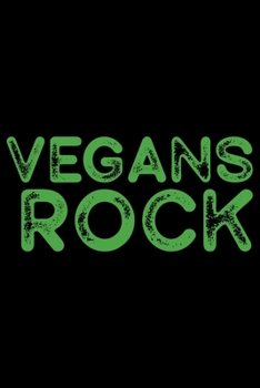 Vegans Rock: Vegan Vegetable College Ruled Notebook 6x9in - 120 lined pages Notebook for Vegan, Vegan gifts notebook college ruled journal