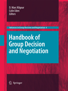 Paperback Handbook of Group Decision and Negotiation Book