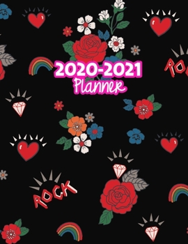 2020-2021 Planner: Two Year Calendar Organizer and Goal Journal | January 2020 - December 2021 Daily, Weekly and Monthly Planner Book with Back Sticker Expression Wall for 2 Years | Design Code 619925