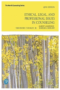 Paperback Ethical, Legal, and Professional Issues in Counseling Book