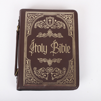 Bible Cover Imitation Leather Holy Bible Ornate L