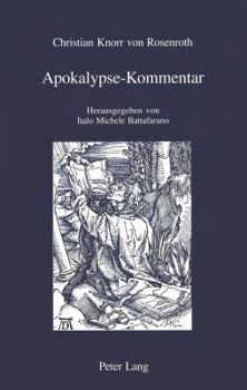 Paperback Apokalypse-Kommentar: Herausgegeben von Italo Michele Battafarano [German] Book