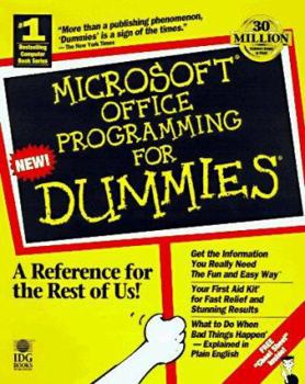 Paperback Microsoft Office 97 Programming For Dummies Book