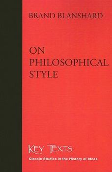 Paperback On Philosophical Style Book