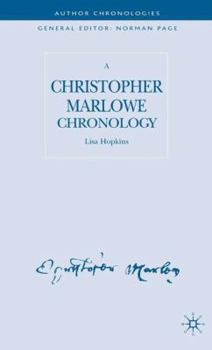 Hardcover A Christopher Marlowe Chronology Book