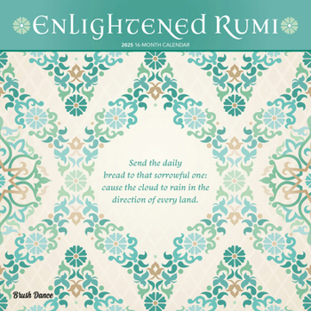 Calendar Enlightened Rumi 2025 12 X 24 Inch Monthly Square Wall Calendar Plastic-Free Book